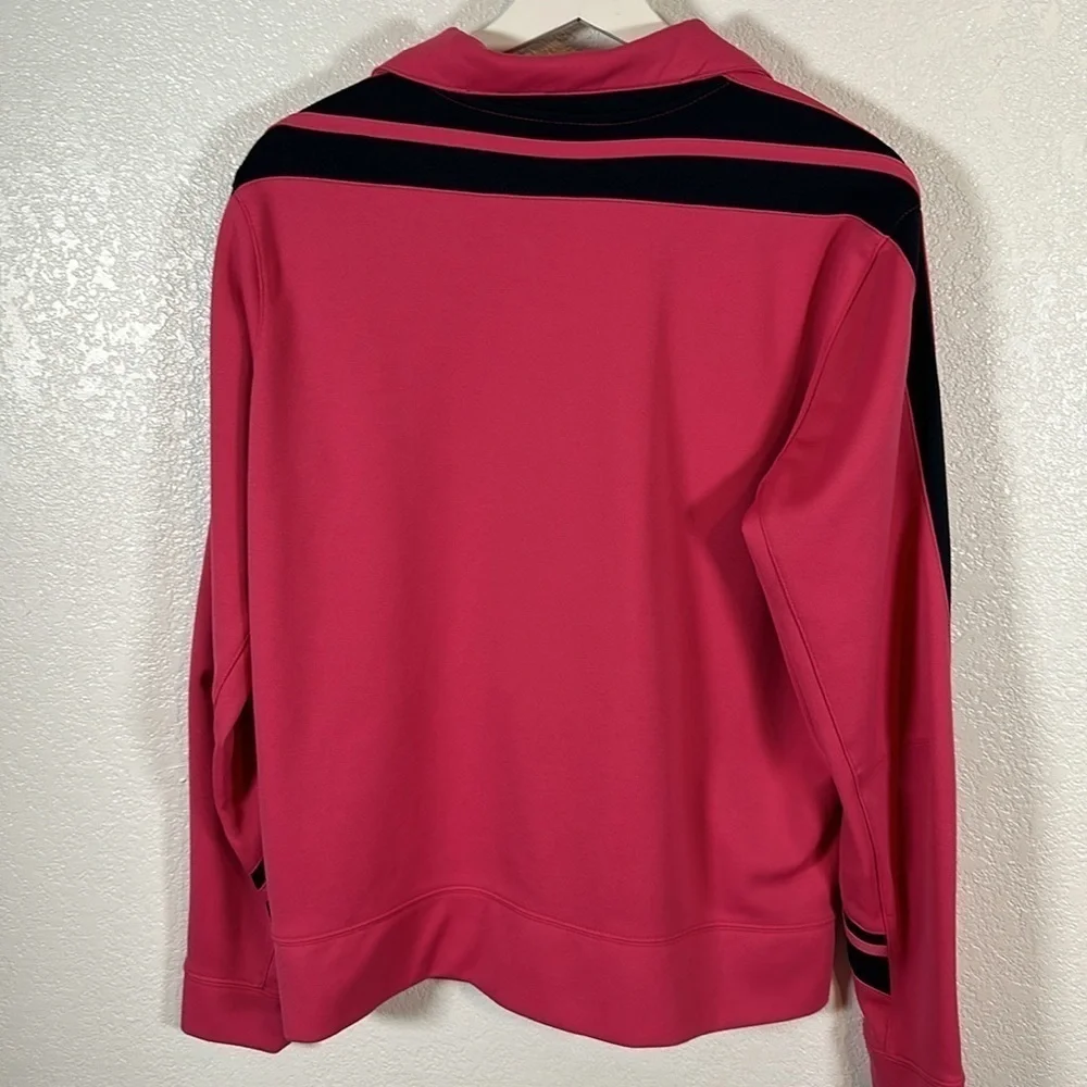 Nike Pink & Navy Full Zip Y2K Track Jacket Size XL